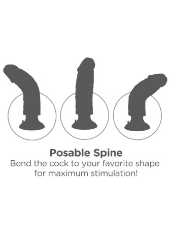 7" Vibrating Cock with Balls